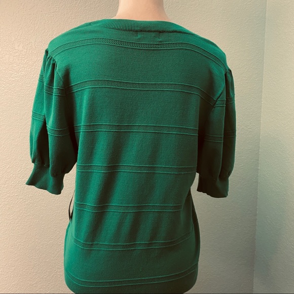 Maison Jules Womens Scoop Neck Tank Top Green Size Large main image 1